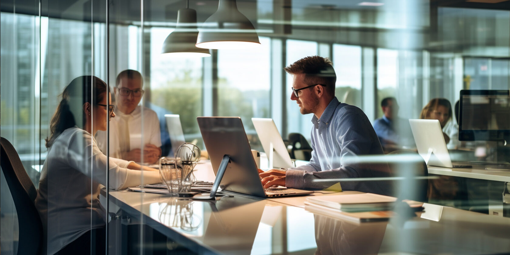 Careers. People working in an office